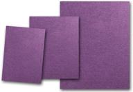 📆 premium dcs canvas textured plum purple card stock: 80 sheets | matches martha stewart plum | ideal for scrapbooking, crafts & diy projects | 4 x 6 size logo