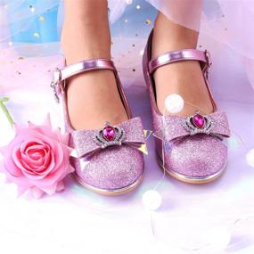 img 3 attached to EIGHT KM Princess Glittery Aphrodite Girls' Shoes: Sparkle in Style with the Perfect Pair!