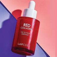 lapcos red collagen eye to face ampoule: 👁️ concentrated collagen booster for youthful skin (1.01 fl oz) logo