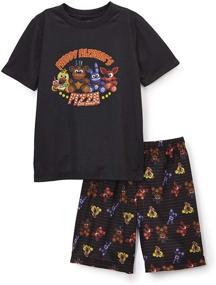 img 1 attached to 👻 INTIMO Boys' Five Nights at Freddy's Pajama Short Set: Comfortable and Creepy Nightwear