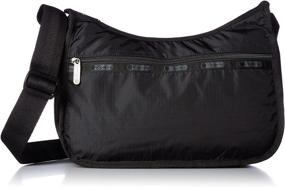 img 4 attached to 👜 Black LeSportsac Classic Hobo Handbag - One Size