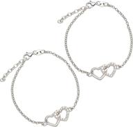 sterling silver double bracelet daughter girls' jewelry logo