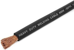 img 3 attached to 🔌 High-performance 4 Gauge EWCS Brand - 20 Feet Black Extra Flexible Welding Cable - 100% Copper - Industrial Grade 600 Volt for Premium Welding Projects