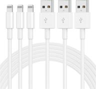 ๐ apple mfi certified 3-pack 10ft iphone chargers - fast charging lightning to usb cable for iphone 12/11/11pro/x/xs/xr/8/7, ipad logo
