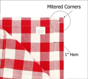 img 1 attached to Cotton Craft Gingham Oversized Napkins