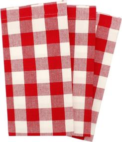 img 3 attached to Cotton Craft Gingham Oversized Napkins