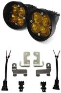 🔦 baja designs 2010+ 4runner squadron sae amber fpk led fog light kit pair logo