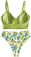 👙 zaful plunging surplice tankini swimsuit - women's swimwear & cover-ups logo