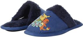 img 3 attached to 🧸 Playful Pokemon Plush Slip-Ons for Little Boys: Character Shoes