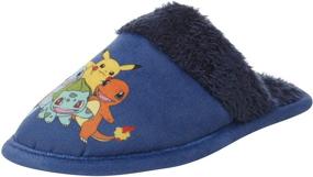 img 4 attached to 🧸 Playful Pokemon Plush Slip-Ons for Little Boys: Character Shoes