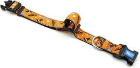 img 2 attached to Pawfectly Adjustable Big Smile Nylon Dog Collar: Halloween/Animal Theme