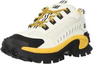 👟 caterpillar intruder unisex sneaker - white/yellow logo