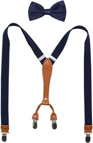 img 4 attached to 👔 Biotetri Adjustable Leather Burgundy Men's Suspenders: Stylish Accessories for Men