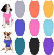 🐶 uratot 9 pack dog t-shirt: stylish pet apparel for spring and summer, medium size логотип