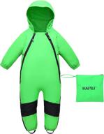 hapiu toddler waterproof coverall original boys' clothing ~ jackets & coats logo