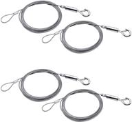 📸 amadget adjustable picture hanging wire kit - heavy duty stainless steel wire with loop and hook for pictures, light/lamp, mirror - holds up to 20kg (pack of 4 upgraded) logo