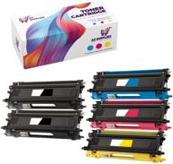 🖨️ az supplies tn115 high yield toner cartridges color set + black for brother printers - premium quality, oem compatible - black: 5,000 page yield, color: 4,000 page yield logo