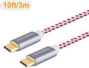 img 3 attached to Кабель CableCreation USB C 10FT 60W USB C для быстрой зарядки USB Type-C до C Кабель тканевый оплеткой 3A 60W 480Mbps передача данных для MacBook Pro Air IPad Air Pro S21/S20+/S20 Pixel 4/5 и т.д.