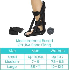 img 1 attached to Advanced Plantar Fasciitis Night Splint with Trigger Point Spike - Stabilizer Brace Alleviates Inflammation - Foot Support Boot with Adjustable Hook and Loop Straps for Achilles Pain Relief