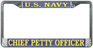chief officer license plate chrome logo