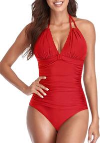 img 4 attached to Enhance Your Beach Glamour with Tempt Me Swimsuits Control Bathing Women's Clothing and Swimsuits: A Must-Have Collection of Swimsuits & Cover Ups