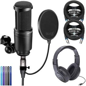 img 4 attached to 🎤 Микрофон Audio Technica AT2020 кардиоидный конденсаторный набор с аксессуарами и наушниками