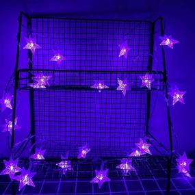 img 1 attached to 🌟 Enhance Your Décor with Darknessbreak Purple Christmas Star String Lights
