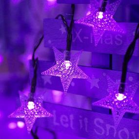 img 2 attached to 🌟 Enhance Your Décor with Darknessbreak Purple Christmas Star String Lights
