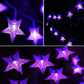 img 3 attached to 🌟 Enhance Your Décor with Darknessbreak Purple Christmas Star String Lights
