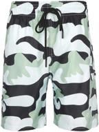 🩳 aluwu flamingo trunks shorts: premium boys' clothing for perfect poolside style logo