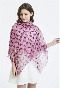 img 1 attached to 🧣 Stylish Lightweight Purple Scarves for Women - Essential Accessories for Scarves & Wraps