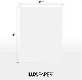 img 1 attached to 📄 LUXPaper 8.5” x 11” Cardstock: 250-Pack White Crafting & Scrapbooking Supplies - 80 lb Bright White Cardstock for Crafts and Cards