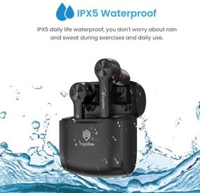 img 2 attached to 🎧 Tagobee TBT11 True Wireless Earbuds - Bluetooth 5.0, IPX5 Waterproof, TWS Stereo, Noise Cancelling, Built-in Mic, Cordless Headphones with Wireless Charging Case