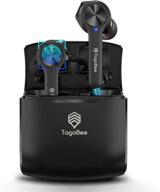 🎧 tagobee tbt11 true wireless earbuds - bluetooth 5.0, ipx5 waterproof, tws stereo, noise cancelling, built-in mic, cordless headphones with wireless charging case logo