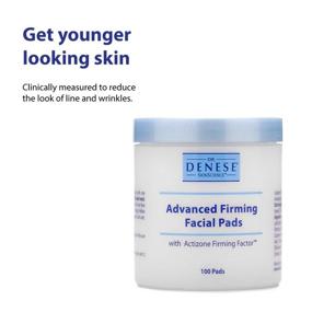 img 1 attached to Dr. Denese SkinScience Advanced Firming Facial Pads - Exfoliate, Cleanse & Firm 🧖 Pores with Actizone Firming Factor, Glycolic Acid, Peptides & Aloe Vera - 100 Count