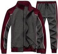 🏃 lightning fast litteking tracksuits: comfortable casual sleeve jogging. logo