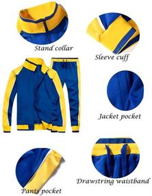 img 2 attached to 🏃 Lightning Fast Litteking Tracksuits: Comfortable Casual Sleeve Jogging.