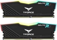 🔥 teamgroup t-force delta black rgb ddr4 16gb (2x8gb) 3200mhz cl16 desktop memory module ram tf3d416g3200hc16cdc01 логотип