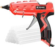 🔥 ezarc hot melt glue gun: heavy duty full size 100w kit with 20pcs glue sticks for diy, arts & crafts, sealing, quick repairs at home or office logo