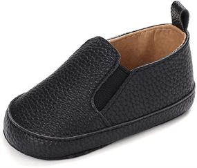 img 4 attached to 👶 Adorable LONSOEN Baby Girls Boys Loafers: Stylish Prewalker Moccasin Crib Shoes