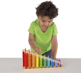 img 2 attached to 🧮 Melissa & Doug Add & Subtract Abacus - Enhance Math Skills with 55 Colorful Beads and Sturdy Wooden Construction