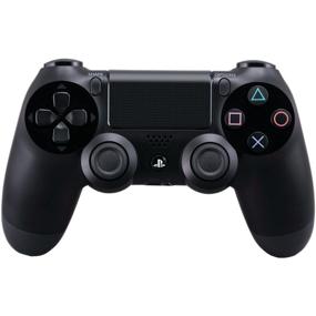 img 4 attached to Jet Black DualShock 4 Wireless Controller for PlayStation 4 - Classic Model