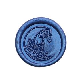 img 1 attached to SWANGSA Moon And Flower Wax Seal Stamp Crafting