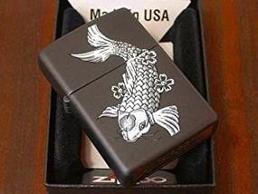 img 1 attached to Zippo Fish Pocket Lighter Black