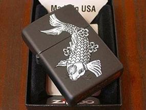 img 2 attached to Zippo Fish Pocket Lighter Black