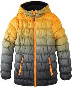 img 4 attached to Krumba Gradient Waterproof Hooded Puffer Boys' Clothing, Jackets & Coats - Enhanced SEO