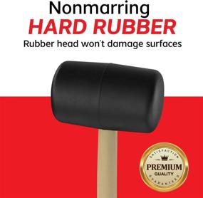 img 3 attached to 🔨 Versatile Double Wooden Rubber Mallet for Hardwood Surfaces