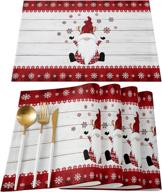 ❄️ snowflake christmas placemats for sale at artwork store logo