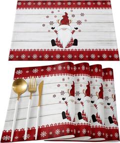 img 4 attached to ❄️ Snowflake Christmas Placemats for Sale at Artwork Store