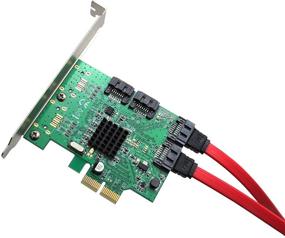 img 2 attached to 💻 I/O Crest 4-портовая карта контроллера SATA III PCI-e 2.0 x2 без поддержки RAID с чипсетом Marvell 9235 для жестких дисков